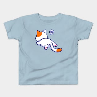 Cute Cat Get Mad Cartoon Kids T-Shirt